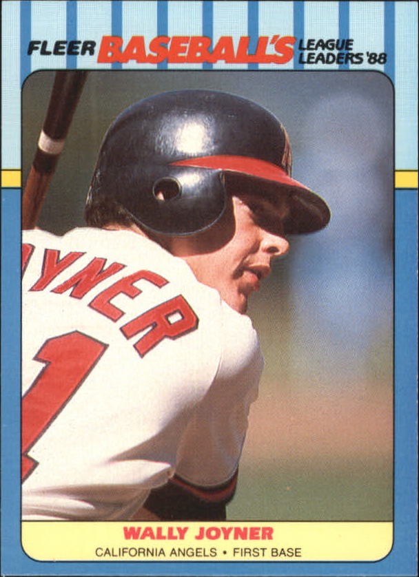 1988 Fleer League Leaders Baseball Cards       022      Wally Joyner